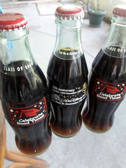 Walt Disney Coke classic 3 collectible 8 oz bottles