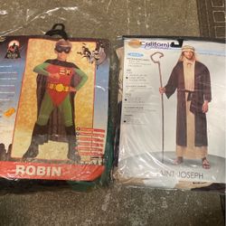 2 Halloween Outfits    Robin  Kid Saint Joseph adult