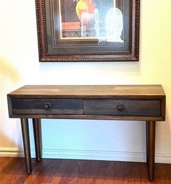 Wood accent table
