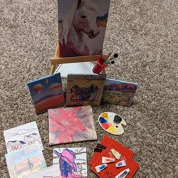 American Girl Doll, Saige's Painting Set, 2013, Retired - - Please Read Description