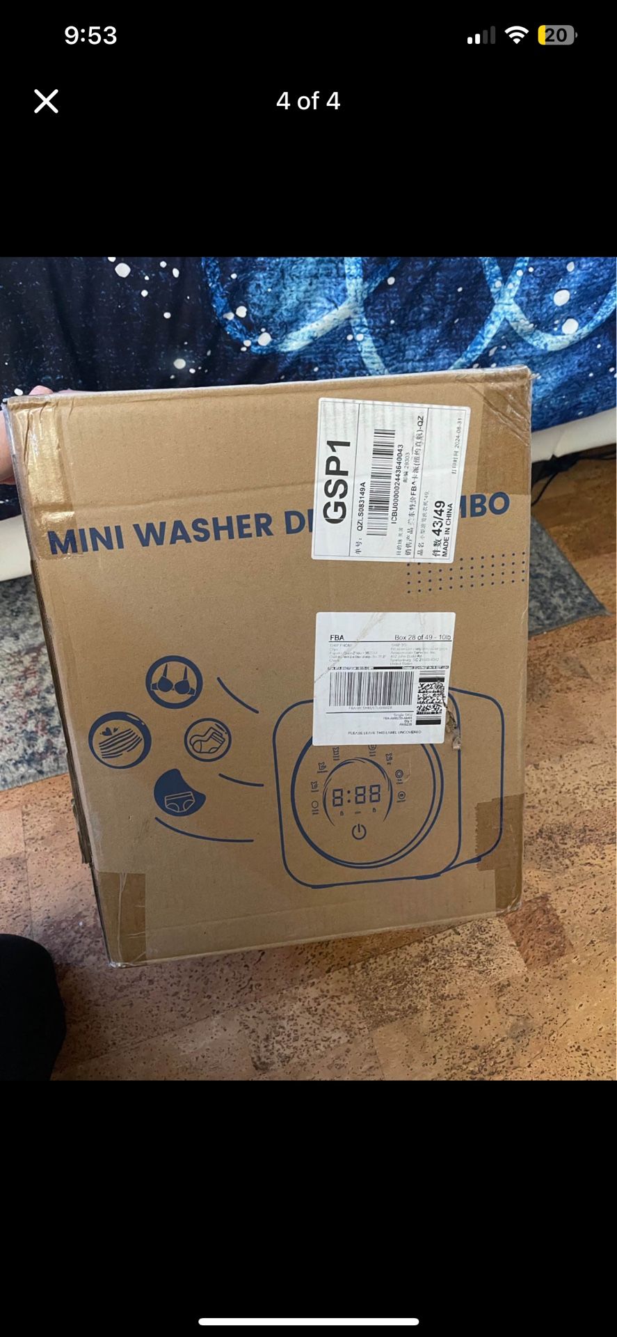 Mini washer and dryer combo