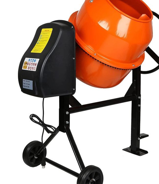 New in Box. Cement Mixer. 3.5 Cubic Ft. 2/3 HP 120V Portable Electric Concrete Mixer
