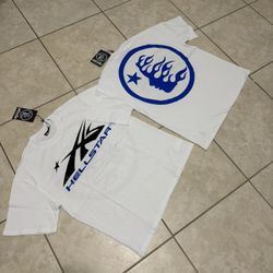 HellStar T-Shirt White & Blue 