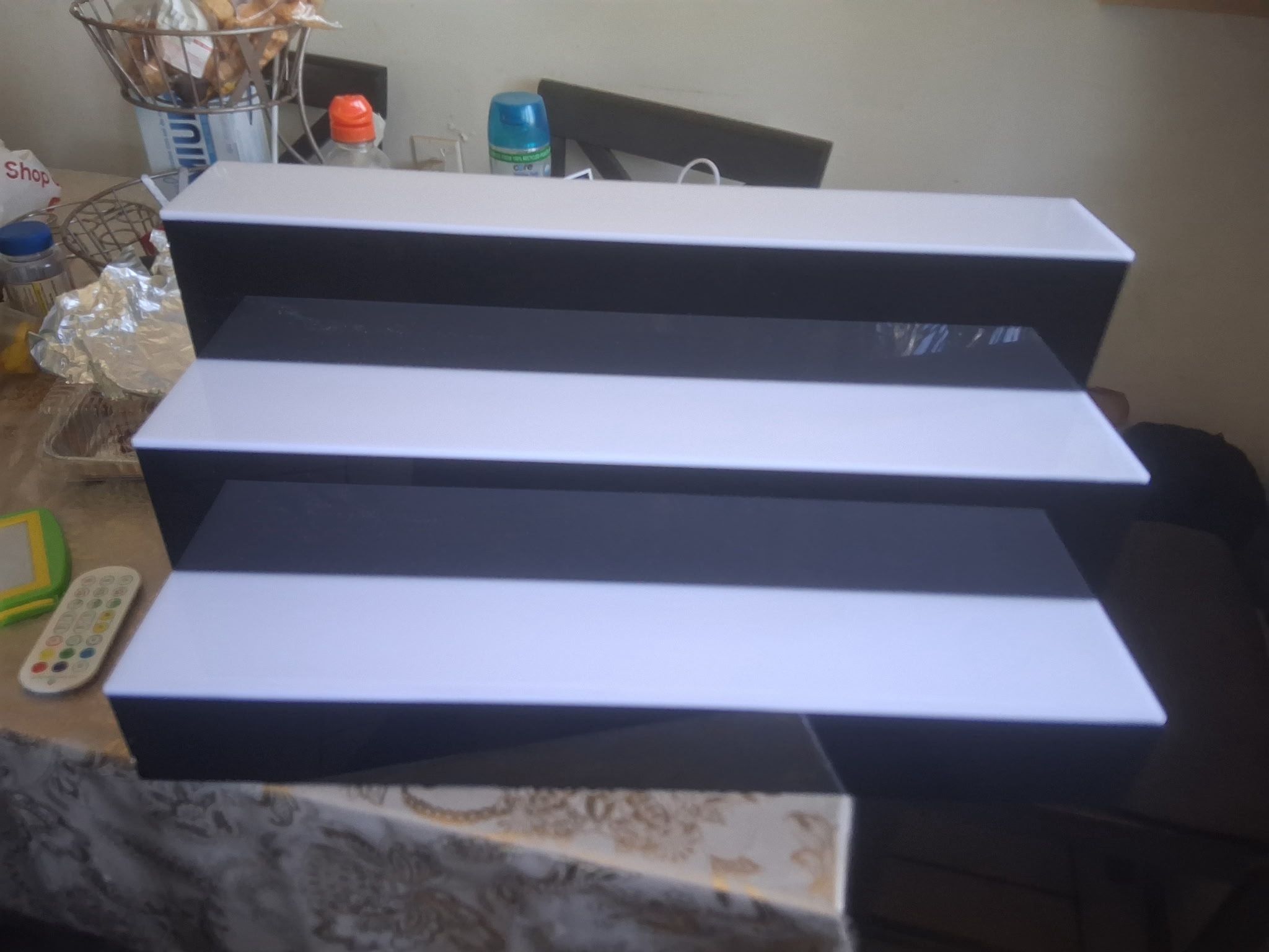 LED lighted Liquor bottle display shelf