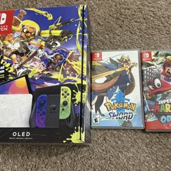 Nintendo Switch Splatoon Oled Special Edition
