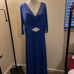 Candy full length Royal Blue Cocktail Dress 2xl