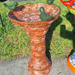 💥Talavera Birdbath 🐦 Talavera And Clay Pottery Store In Norwalk Ca. Open Everyday From 9am-7pm. Tel 562 348-2841. 