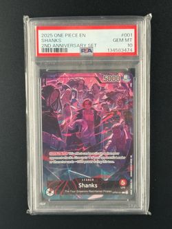 One Piece Shanks 2nd Anniversary Set 001 – PSA Gem Mint 10