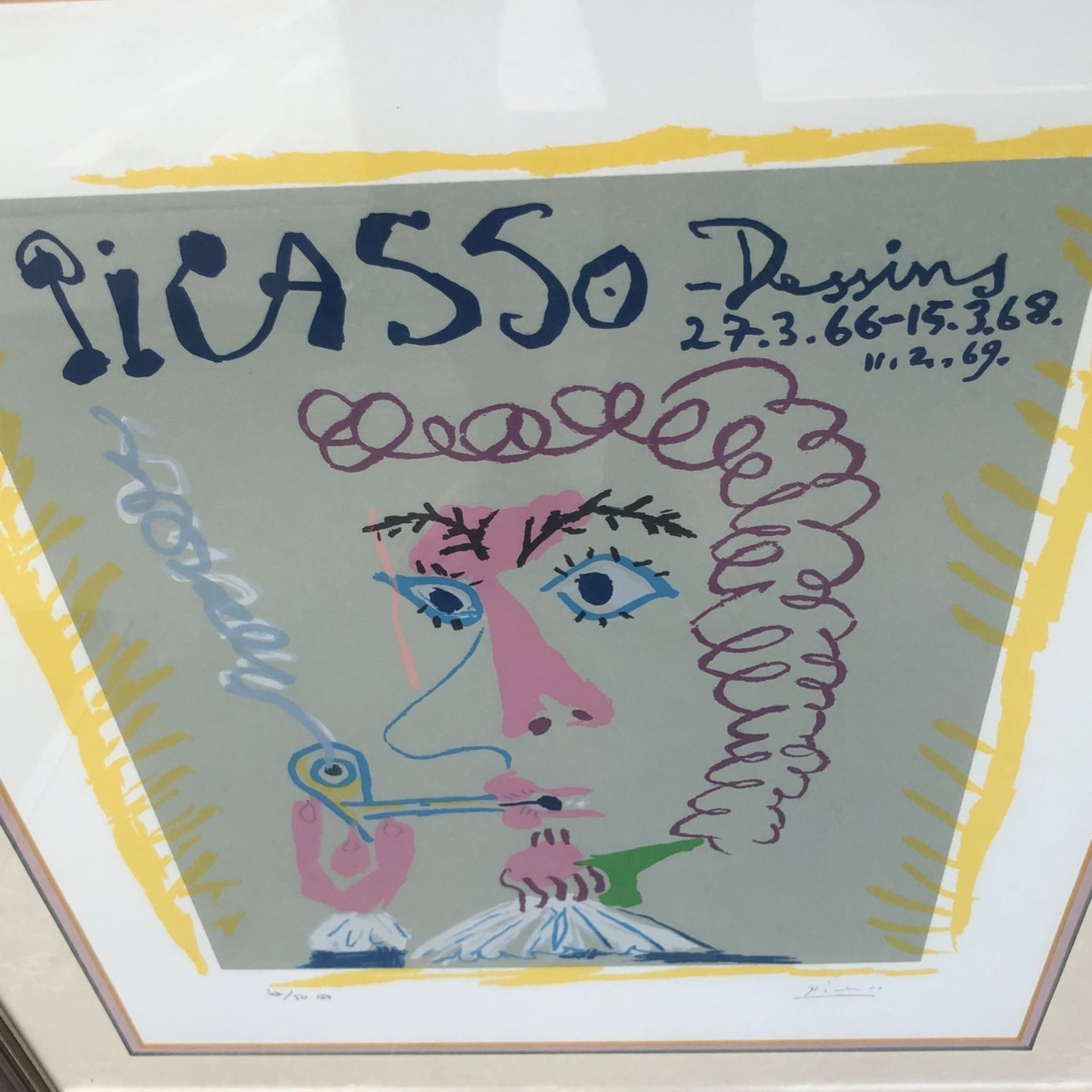 PABLO PICASSO Spanish (1(contact info removed)) Dessins 27.3.66 