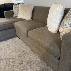 Gray Room & Board Sectional 