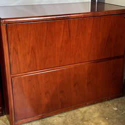 2 Drawer Lateral File Cabinet - Cherry Finish