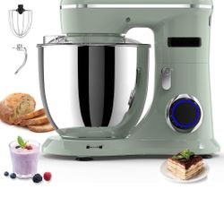Clearance! 3-IN-1 Electric Stand Mixer, 6.5QT Bowl 660W 10-Speed Kitchen Mixer, Household Food Mixers include D