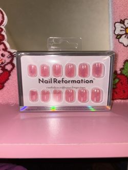 Nails, Press Ons Pink