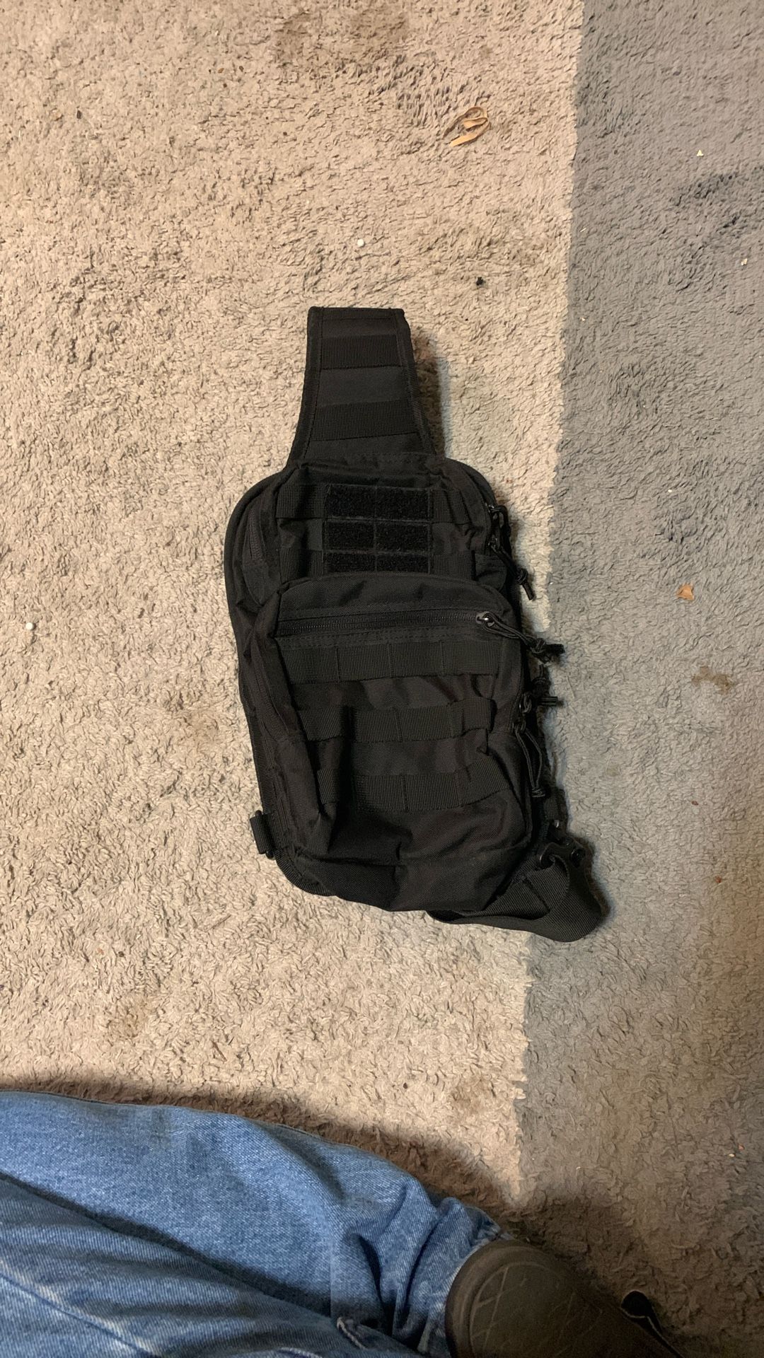 Black One Strap Tac Bag