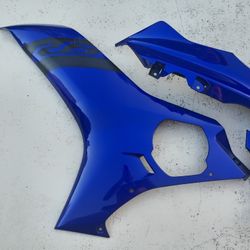 Yamaha R6 Cowl Fairing Cover Left Side OEM Blue Yamaha YZF-R6 Motorcycle Street Bike Fairing 2018 YZF R6
