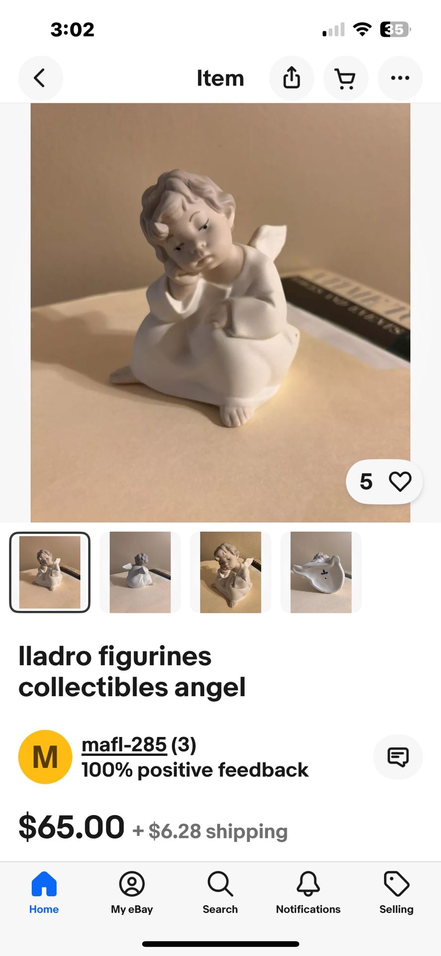 lladro figurines collectibles-Angel