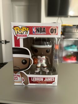 LeBron James cavaliers white jersey Funko pop