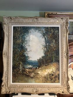 Original oil painting by German artist Wili Bauer