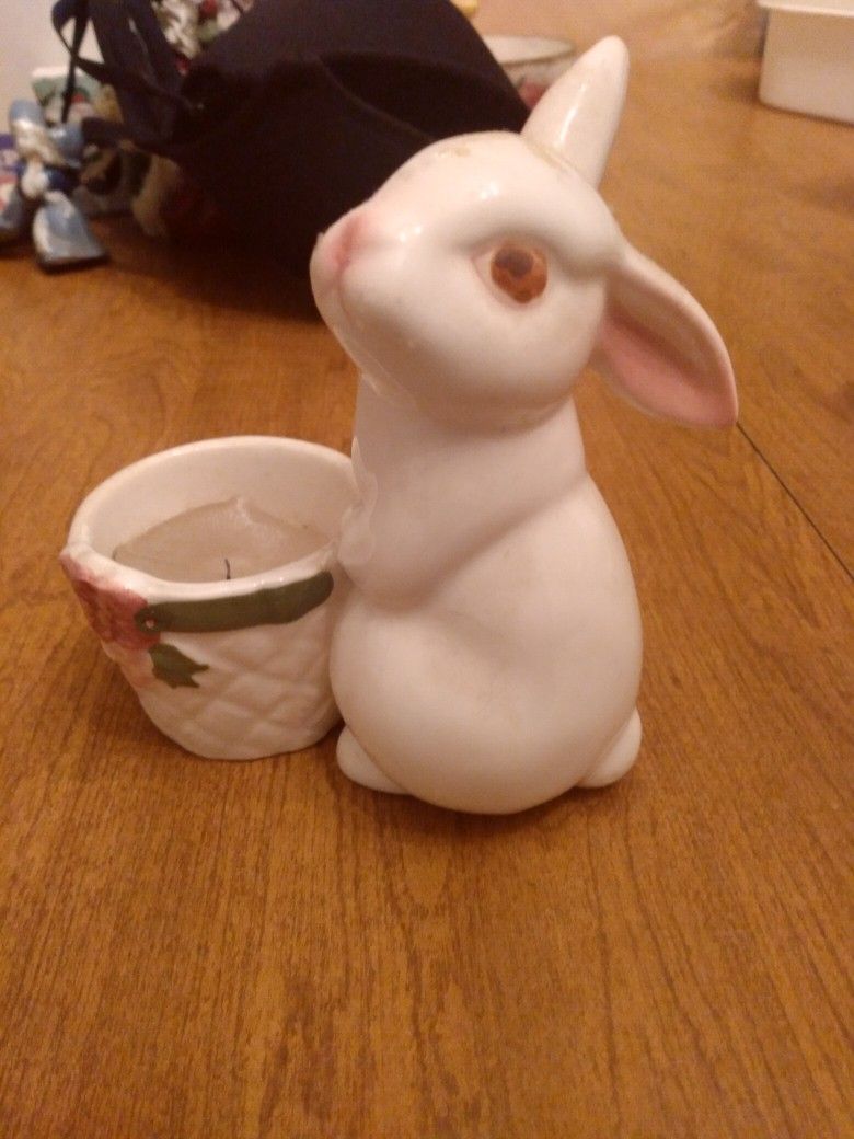 Vintage Rabbit Candle Holder