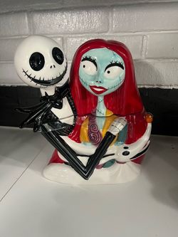 Nightmare Before Christmas Jack & Sally By Tim Burton's  Cookie Jar New.