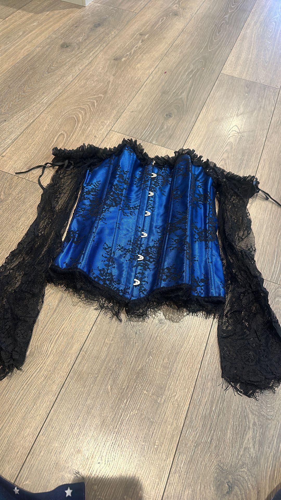 Black and blue corset (M)