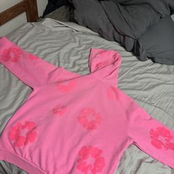 Denim Tears Mono Cotton Wreath Hoodie 'Pink'