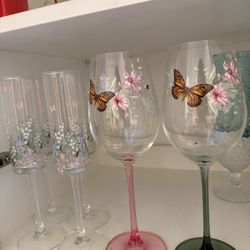 Wine Glass Cups And Champagne Glass Cups 