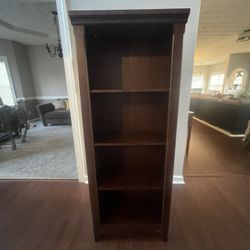Solid Wood Dark Cherry Bookcase / Bookshelf