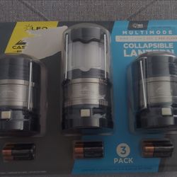 Collapsible LED Lanterns 3-pack