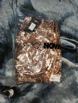 Fashion Nova "Make A Scene Sequin Dress" New With Tags