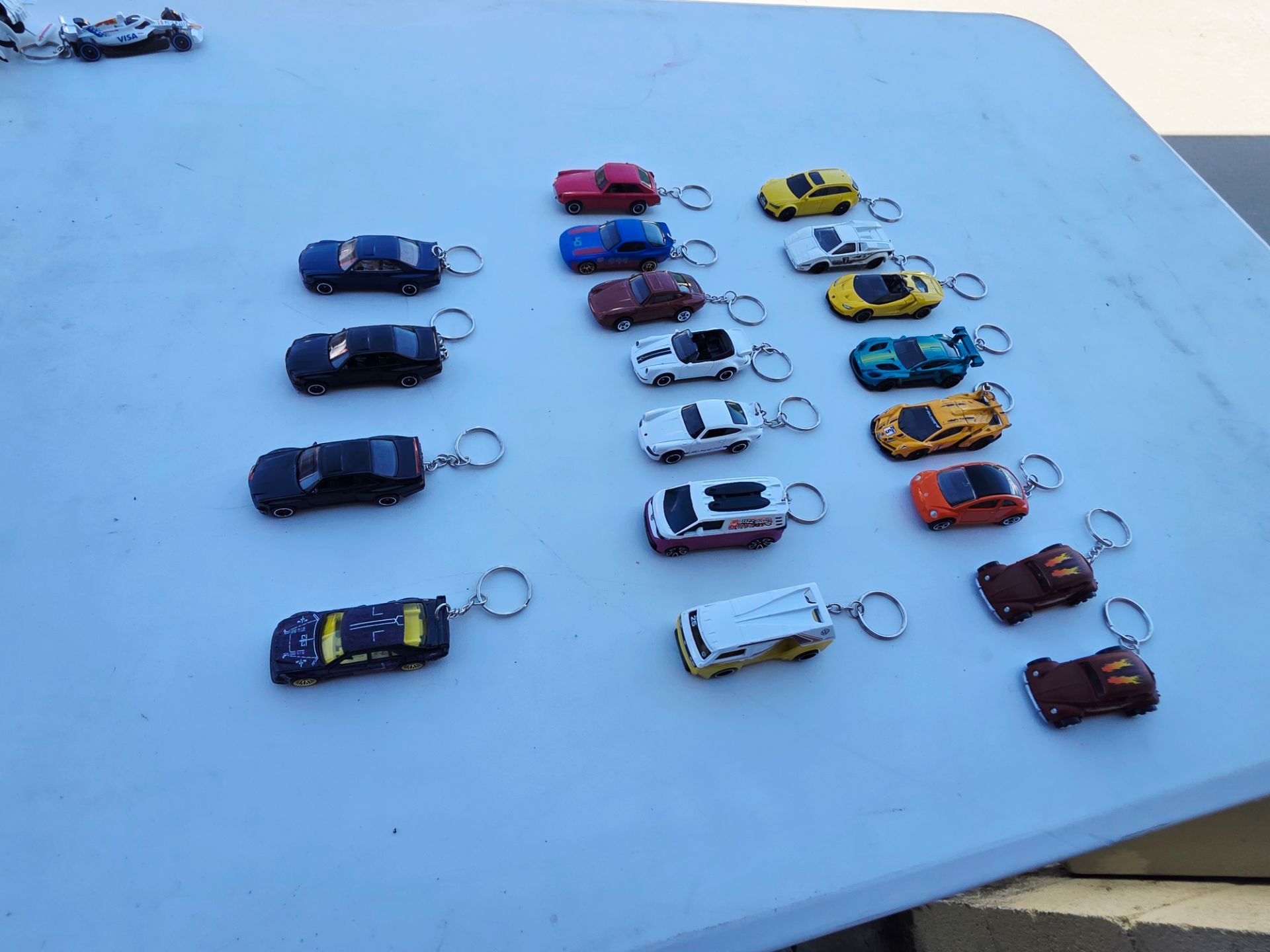 Hot wheels euro cars key chains
