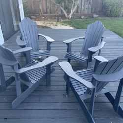 Adirondack chairs (4) 