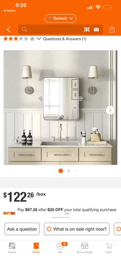 20 in. W x 24 in. H Classic Rectangular Metal Frame Silver Mirror