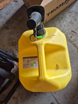 DIESEL Yellow Plastic Gas Can with Spout