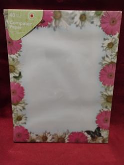 Decorative Computer Paper 40 Sheets  $5 each