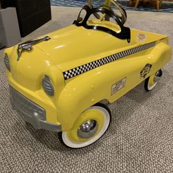NY Taxi Pedal Car Metal Collectible