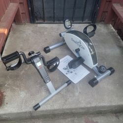 DeskCycle By 3D Innovations Under The Desk Bike Pedal Exerciser & Evxoijms Portable Folding Exercise