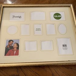 Vintage Perennials 16” x 20” Collage Picture Frame (New but See Description)