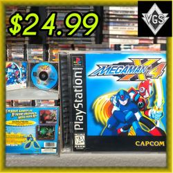 *CIB* Mega Man X4 (PlayStation 1, 1997) – Complete w/ Manual – Tested & Working

