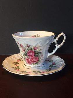 Crown Dorset Tea Cup & Saucer Bone China