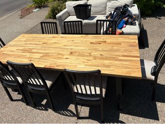 Dining table with chairs