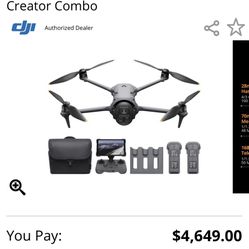 DJI Mavic 4 Pro 512GB Creator Combo w/ RC PRO 2 Controller Camera Drone