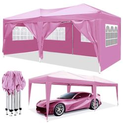10x20 Pop up  Canopy with sidewalls Commercial  Tent UPF 50+ All Weather Waterproof Outdoor Wedding Party Tents Canopy Gazebo