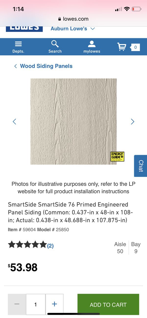 Brand new smartside t1-11 siding panel 4x9 for Sale in 