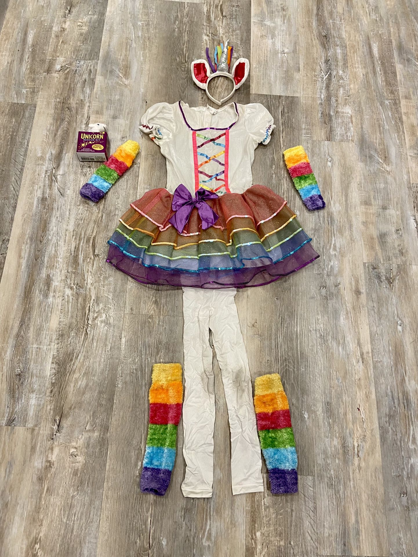 Girl’s Rainbow Unicorn Costume (size 12-14 T)