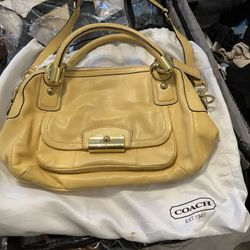 Yellow Coach Bag