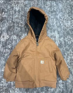 Carhartt Toddler Boys' Hooded Quilted-Lined Active Jac Jacket Size 3T