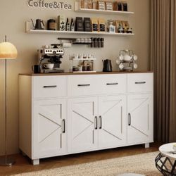 55  Inches Sideboard Cabinet with Storage and Drawers. For Living Room- Dining Room-Kitchen- Entryway. Brand New in original box.