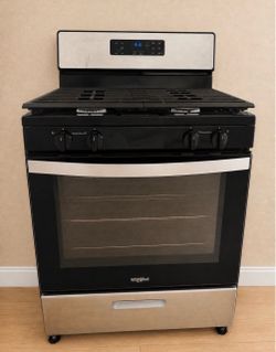 WHIRLPOOL 4 BURNER GAS STOVE OVEN