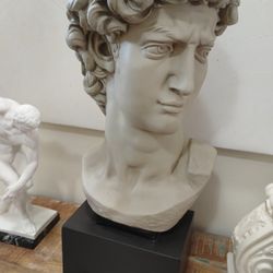  bust of Michelangelo's David. 